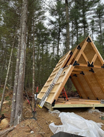 Suite de villa-hôtel de luxe modulaire préfabriquée en acier galvanisé à ossature triangulaire, avec panneaux sandwich en acier, au design moderne et lumineux