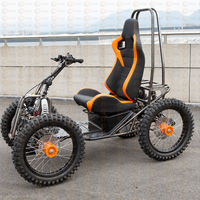 Skuter Listrik Daya Tinggi 5000W untuk Dewasa Motor Ganda Ban 20 Inci Segala Medan Off Road