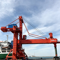 Grue portuaire mobile continue pour déchargement et chargement de conteneurs, grue portique et déchargeur radial rotatif télescopique pour navires