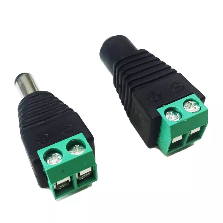 Коаксиальная камера Coax CAT5 для видеонаблюдения, коаксиальный разъем BNC, разъем BNC, разъем постоянного тока, зеленый разъем питания