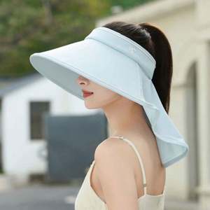 Sombreros de Sol de Verano al por Mayor, Transpirables, de Ala Ancha, para Playa, Unisex, con Protección para el Cuello, para Pesca, Casual, Esquí - Product Image 2