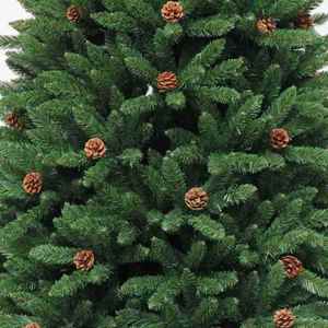 Europe Hot Sale 7FT Green Buckingham Firm Tree With Acorns 210CM Pre-Decorated Holiday Artifical Christmas Tree - Product Image 3