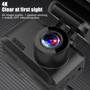 UHD 4K ống kính kép di động xe Dashcam phía trước phía sau với GPS Wifi thời gian thực xem <span class=keywords><strong>3</strong></span> inch WDR Video Recorder được xây dựng trong Dash máy ảnh - Product Image 6