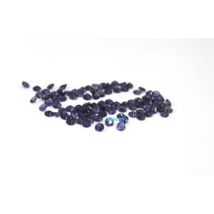 Gema de Rubí Natural de 1.5 mm, 0.018 Ct, Corte Diamante, Forma Brillante, Color Azul, Rellena de Fracturas, M K Corporation para Joyería - Product Image 1