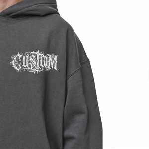 Felpa con Cappuccio da <span class=keywords><strong>Uomo</strong></span> <span class=keywords><strong>Taglie</strong></span> <span class=keywords><strong>Forti</strong></span> 100% Cotone Invernale Foderata Lavorata a Maglia Oversize Casual Pullover Streetwear Eco-Friendly - Product Image 3