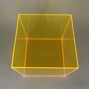 Color Amarillo Fluorescente Pvc Acrílico <span class=keywords><strong>Caja</strong></span> 3mm Hoja - Product Image 2