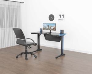 Table de jeu en forme de V de 47 pouces, <span class=keywords><strong>bureau</strong></span> d'<span class=keywords><strong>ordinateur</strong></span>, <span class=keywords><strong>bureau</strong></span> d'étudiant, déflecteur de <span class=keywords><strong>bureau</strong></span> avec lumières LED rvb VM-ES04 - Product Image 6