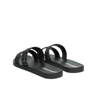 Sandales plates Ipanema pour femmes, noires, à lanières tressées - Product Image 2