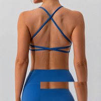 Soutien-gorge de sport pour femme, sensation seconde peau, séchage rapide, dos à bretelles, pour yoga, entraînement, course à pied