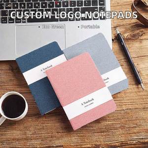 Custom Logo A4 <b>A5</b> A6 PP Fabric Linen Cover Eco Friendly Luxury <b>Diary</b> Notepad Journal Promotional Office Gift - Product Image 2