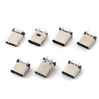 Connecteur femelle usb type c 6 broches dip vertical H6.8mm connecteur type-c pour PCB