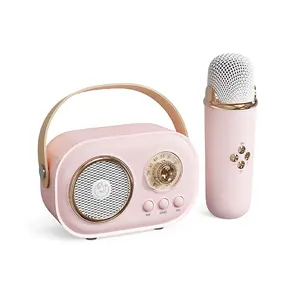 Hot Selling Latest Portable Wireless Speaker Lovely vintage radio handheld style Mini Woofer Speaker With FM Radio