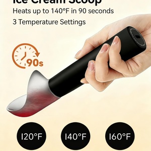 Cuchara Calentadora para Helados, 3 Niveles de Calor, Calienta hasta 140°C ℉   Calentador Portátil con Control de un Botón y Cordón para el Cuello, Estilo Años 90 - Product Image 4