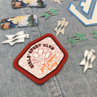 Écussons en PVC avec logo en caoutchouc personnalisé, badges en silicone, écussons de marque personnalisés pour vêtements, sacs, vestes