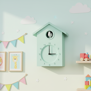 Orologio da Parete a <span class=keywords><strong>Cucù</strong></span> con Display Analogico, Movimento Silenzioso al Quarzo, Design Tradizionale, Ideale per Matrimoni e Pensionamenti - Product Image 6