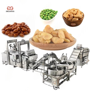 Línea de producción de aperitivos de nueces fritas de aceite de alta capacidad Freidora continua de anacardos de maní con máquina de desaceitado - Product Image 1