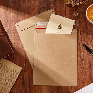 Enveloppes d'expédition pour courrier - Sacs d'expédition - Papier kraft blanc uni - Résistant aux déchirures - Étanche - Écologique - Biodégradable - Grand et petit format - Product Image 2