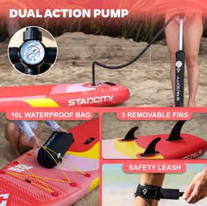 Planche à pagaie gonflable OEM 11'*33''*6'' – Vente directe usine – Grande taille adaptée aux familles – Planche de SUP SC06 grande taille - Product Image 4