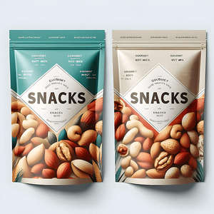 Nuevo diseño, bolsa de plástico con cierre zip para envasado de alimentos, personalizable y colorida, bolsa para galletas, envasado flexible reutilizable, bolsa para comida de mascotas - Product Image 1