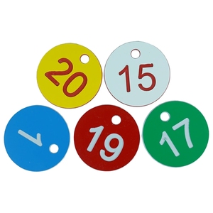 CHINABEES Round Number Beehive Label scatola per apicoltura allevamento <span class=keywords><strong>fattoria</strong></span> numerata con etichetta a foro marcatori per bestiame animale Classificatio - Product Image 1