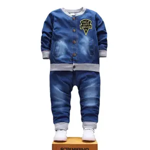 Crianças Roupas Casaco + Jeans Infantil Outfits Conjuntos Crianças Meninos Roupas