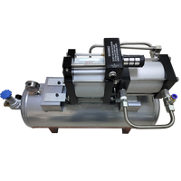 Modèle USUN : AB05T-40L Système de pompe amplificateur de pression d'air à commande pneumatique 10-40 bars avec réservoir de 40 L pour machine de découpe laser à fibre