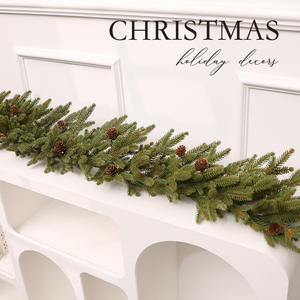 2025 nouvelle guirlande de noël PE, pendentif de fenêtre d'affichage de tenture murale de vigne de <span class=keywords><strong>sapin</strong></span>, affichage d'ornement de noël - Product Image 4