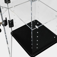 APEX Présentoir à tabac moderne en acrylique à 3 niveaux pour comptoir avec porte et serrure à étagère réglable amovible - Personnalisable