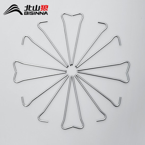 Beishanlang Tent Peg Aluminum 17.5*0.6cm High Strength Outdoor Camping Anti Impact Windproof Stake - Product Image 3