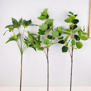 Nuevo Diseño de Hojas Artificiales de Alta Calidad, Hojas Verdes de Tacto Real para Decoración del Hogar - Product Image 4