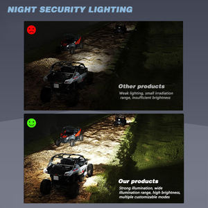 5인치 80W 6000K 옐로우 DRL 듀얼 컬러 사각 LED 스팟 라이트 (트럭 픽업 4x4 오프로드 범용 LED 안개등 주행 작업등) - Product Image 5