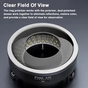 IFixes IL37 Microscopio Sistema óptico polarizado Anillo de iluminación LED Luz 96PCs Cuentas de luz LED Microscopio Luces deslumbrantes - Product Image 4