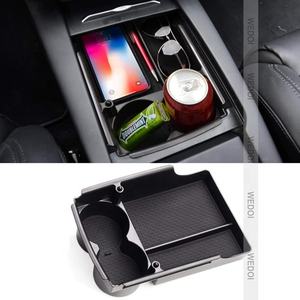 Boîte d'accoudoir de commande <span class=keywords><strong>centrale</strong></span> de voiture boîte de rangement organisateur de plateau conteneur de rangement accessoires pour <span class=keywords><strong>Tesla</strong></span> modèle <span class=keywords><strong>X</strong></span> modèle S - Product Image 4