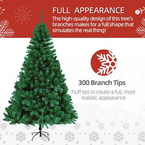 Vente en gros de décorations de Noël artificielles bon marché, arbres de Noël réalistes pré-éclairés à charnières de qualité supérieure - Product Image 2