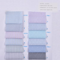 Tissu tissé à carreaux de haute qualité en coton et polyester, anti-rides, respirant, antistatique, pour chemises
