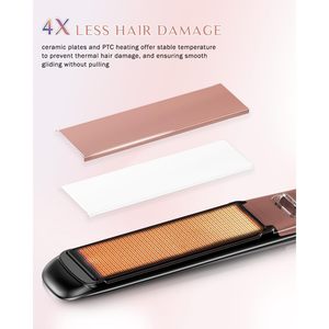 Plancha de Pelo Dorisilk 120C de Cerámica con Tecnología de Iones Negativos, Calentamiento Rápido, Estilizador Profesional - Product Image 6