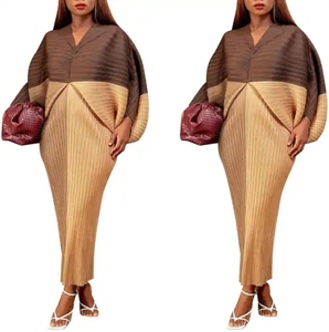 Abiti africani <span class=keywords><strong>per</strong></span> le donne primavera autunno Africa <span class=keywords><strong>abbigliamento</strong></span> 3/4 abito manica <span class=keywords><strong>Sexy</strong></span> scollo a v prospettiva vestito sottile Office Lady Party - Product Image 4