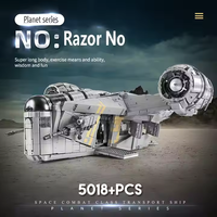 Bebricks 21023 jilet Crest yığını blok yıldız planı savaşları uçak uzay gemisi modeli kitleri Ucs Starship yapı modeli