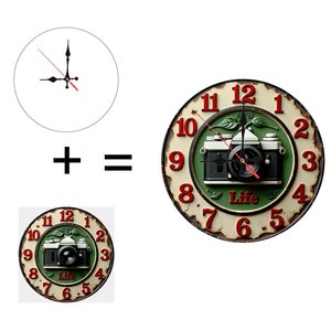 Round Wooden Wall <b>Clock</b> 25x25Cm Silent Design Home Bedroom Hanging <b>Clock</b> - Product Image 6
