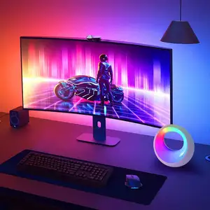 Howlighting phòng ngủ có thể sạc lại RGB cảm ứng cảm biến ánh sáng ấm áp đèn cạnh giường ngủ LED đêm Lamo với điều khiển từ xa