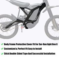 Umina Custom DIY Anime Glitzer-Druck Aluminium-Rahmenschutz-Kit für Surron Light Bee X S – Kompletter Offroad-Motorrad-Karosserieschutz