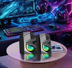 Nieuwe Desktop Laptop Groothandel Pc Bedrade Usb 2.0 & 3.5Mm <span class=keywords><strong>Interface</strong></span> Home Theatre <span class=keywords><strong>Computer</strong></span> Gaming Speaker Systeem Regenboog Kleuren Rgb - Product Image 1