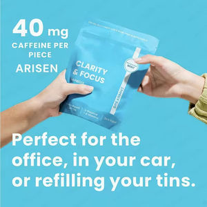 Complément alimentaire pour le cerveau OEM, gommes énergisantes pour les nerfs et l'attention, contient 80 mg de caféine naturelle, de <span class=keywords><strong>vitamine</strong></span> <span class=keywords><strong>B</strong></span> et de L-théanine. - Product Image 5