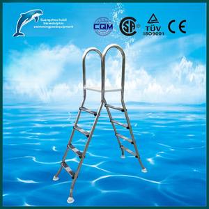 Двухсторонняя лестница для бассейна из нержавеющей стали с елочкой, кронштейн для аквапарка, аквапарк, акваэскалатор, уровни 3, 5, бассейн с 3-пластиковой пленкой - Product Image 4