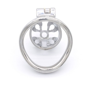 กรงครอบอวัยวะเพศชาย FRRK Sissy Chastity Cage รุ่น Ultra Small ของแท้ ทำจากโลหะ พร้อมห่วงเหล็กสำหรับรัดอวัยวะเพศชาย ขนาดใหญ่ ของเล่นทางเพศแบบ BDSM สำหรับ CBT - Product Image 3