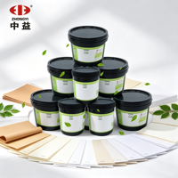 Zhongyi Good Powder Stickiness Fast Curing Powder Varnish Tinta UV untuk Sablon Kartu Ucapan dan Tas Tangan