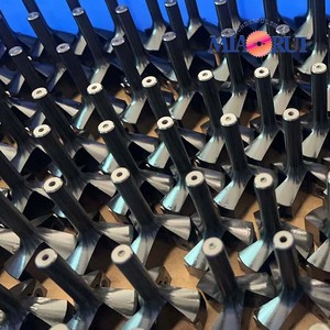 Miaorui 6.35*38.1 * 51L * 3T <span class=keywords><strong>doré</strong></span> rainurage fraise en bout grattage Tenon fraise carbure Inserts SpoilBoard bois routeur peu - Product Image 5