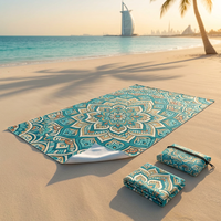 Serviette de plage en microfibre à séchage rapide, anti-sable, légère, surdimensionnée XL, pour la plage, la piscine, la salle de sport, les voyages