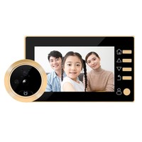 Vidéophone intelligent 4,3 pouces pour maison connectée, vision nocturne 1080P, grand angle 90 degrés, moniteur Wi-Fi, visiophone numérique