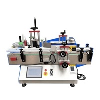 Machine d'étiquetage automatique à grande vitesse pour bouteilles rondes en plastique et verre, flacons et boîtes de conserve
